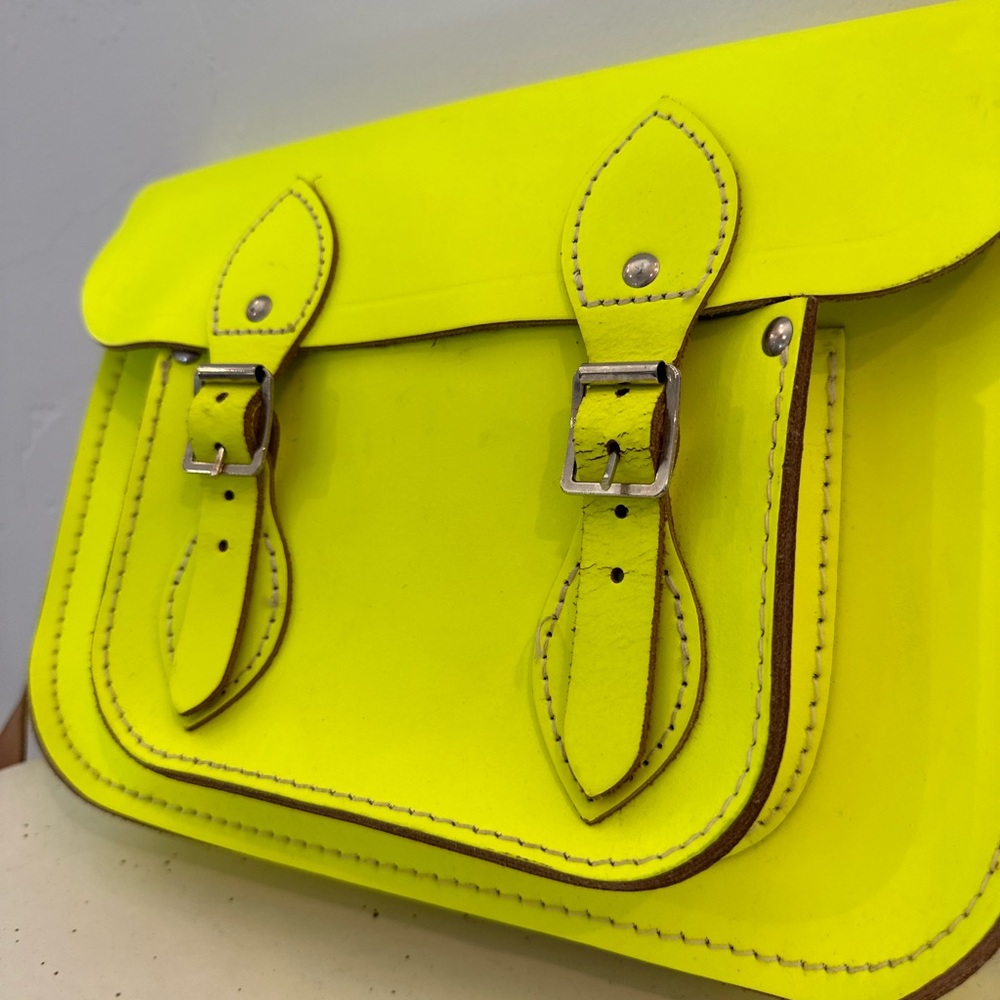 The Cambridge Satchel Company Crossbody Bag in Neon Yellow